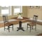 International Concepts 36 in. Solid Wood Square Dual Drop Leaf Dining Table with 2 Chairs in Hickory/Washed Coal K45-36SDP-C10-2 - alternate 2